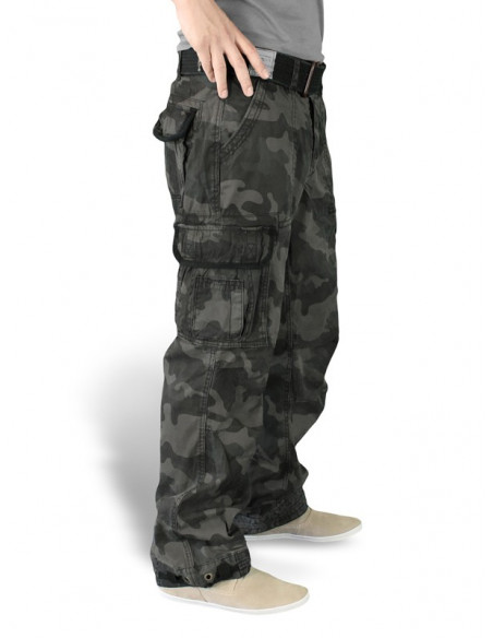 Surplus Premium Vintage Trousers Cargo Black Camo