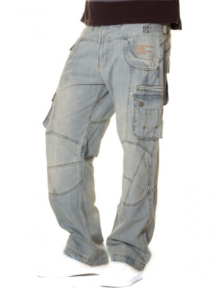 Brooklyn Mint Conflict Cargo Combat Light jeans