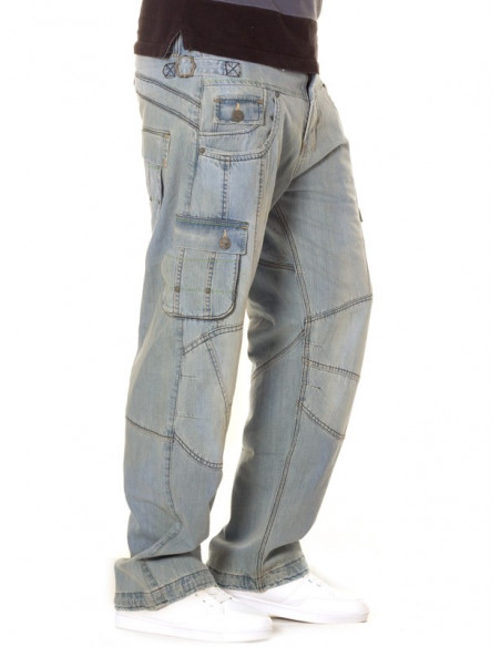 Brooklyn Mint Conflict Cargo Combat Light jeans