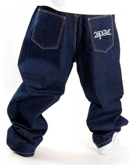 2-Pac Basic Baggy Logo Dark Indigo