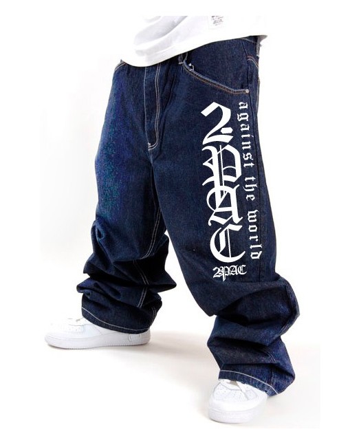 2-Pac Basic Baggy Logo Dark Indigo