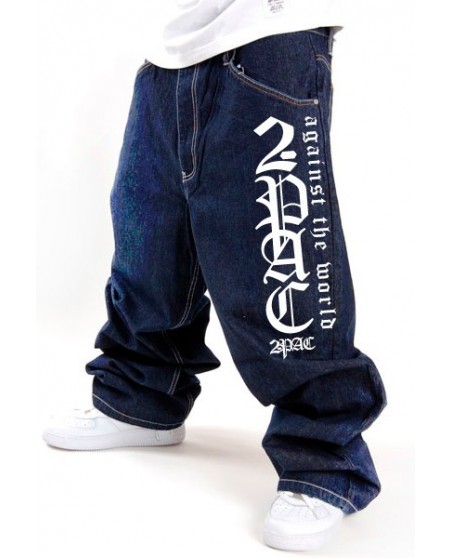 2-Pac Basic Baggy Logo Dark Indigo