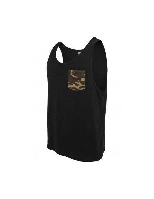 Contrast Pocket Jersey Big Tank...