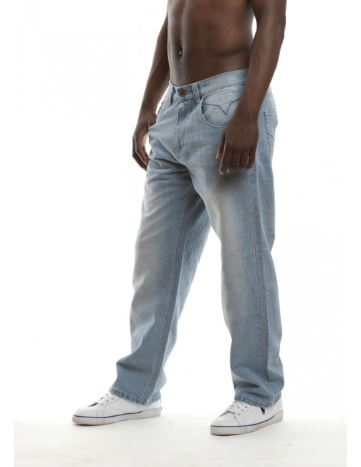 Royal Blue Baggy Jeans Harlem Light Blue