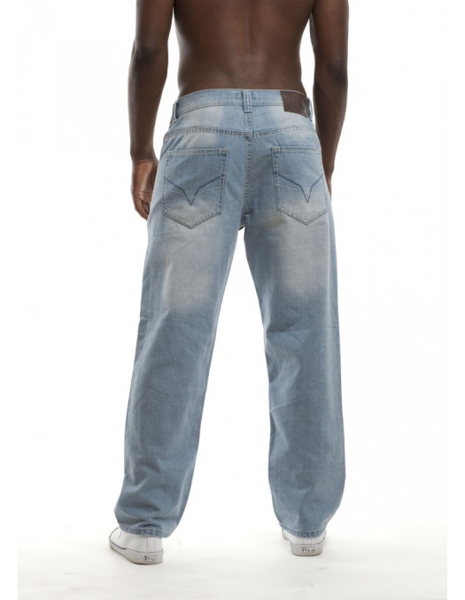 Royal Blue Baggy Jeans Harlem Light Blue