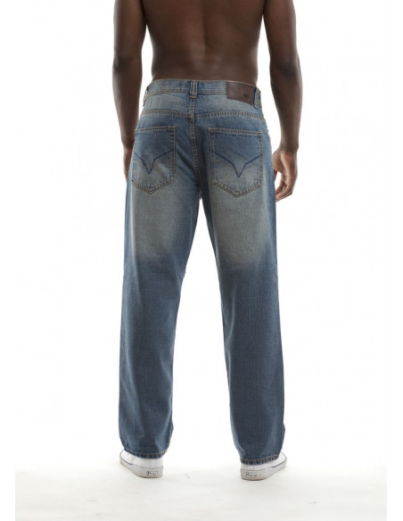 Royal Blue Baggy Jeans Harlem Medium Blue