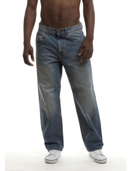 Royal Blue Baggy Jeans Harlem Medium Blue