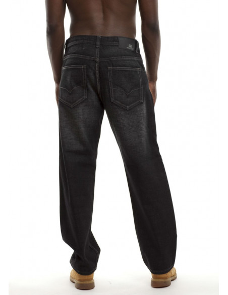 Royal Blue Baggy Jeans Harlem Black
