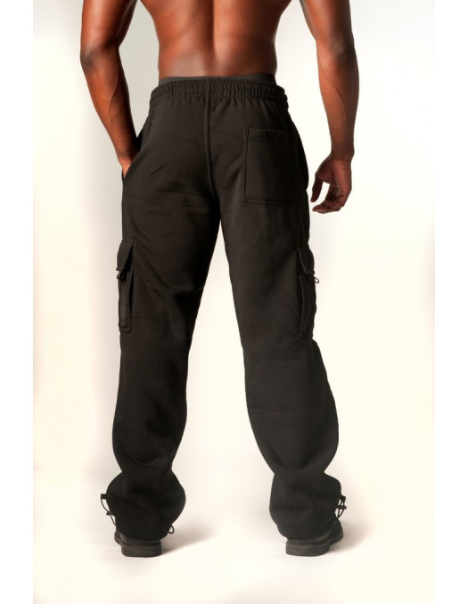 Royal Blue Blanc Cargo Sweatpants Black