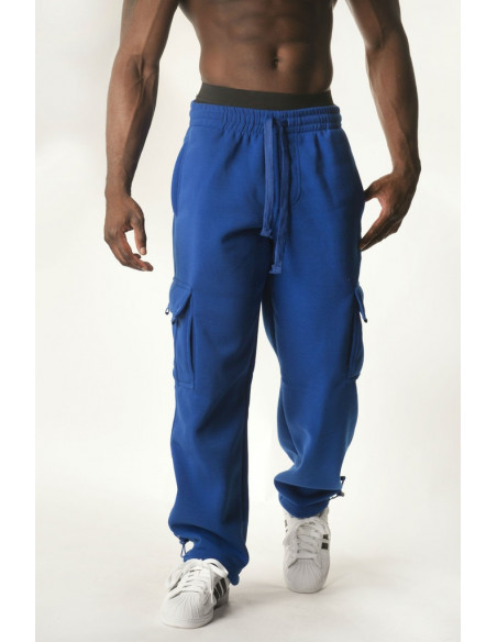 Royal Blue Blanc Cargo Sweatpants Royal