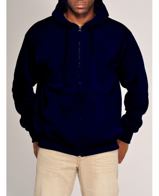 Royal Blue Blanc Zip Hoodie Navy