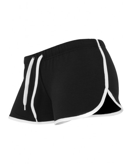 Ladies French Terry Hotpants blk/wht
