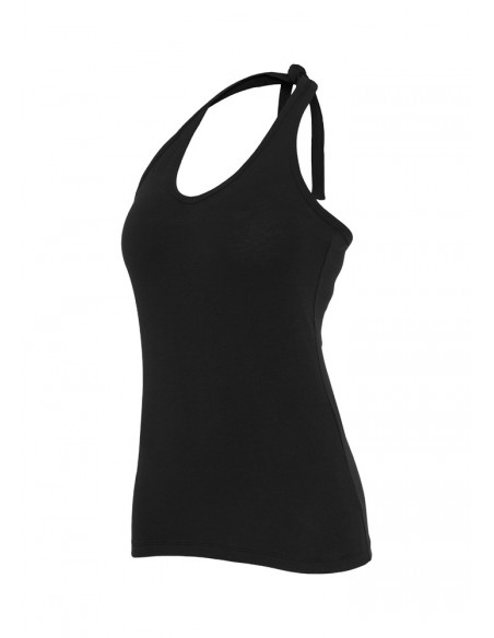 Ladies Neckholder Shirt black