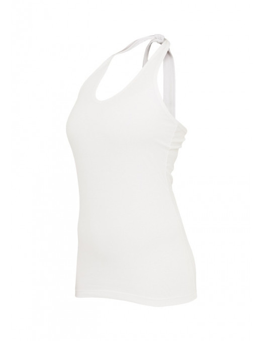 Ladies Neckholder Shirt white