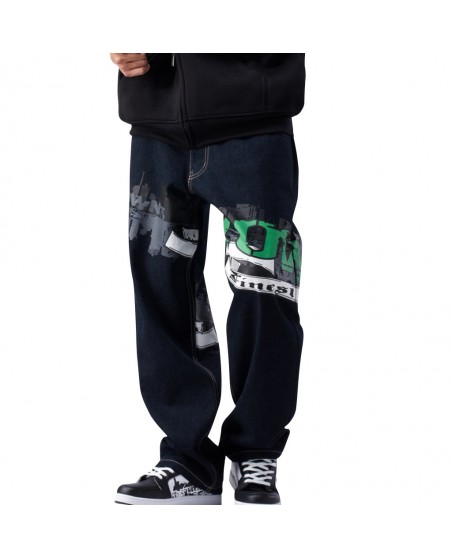 The Skyline Dark Baggy Jeans
