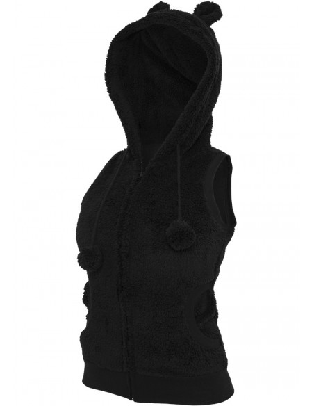 Ladies Teddy Vest black