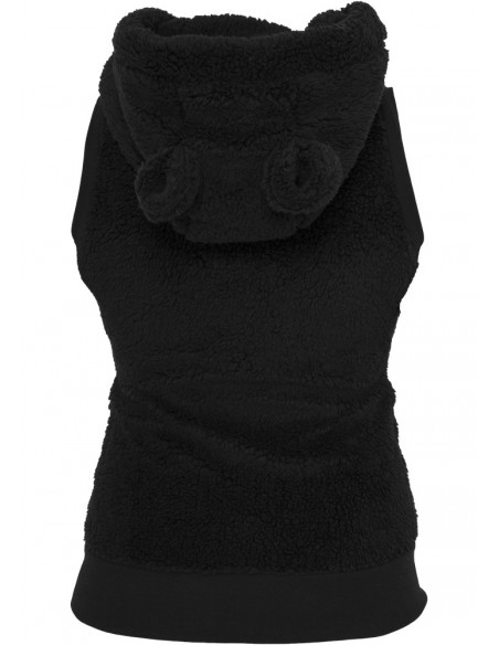 Ladies Teddy Vest black