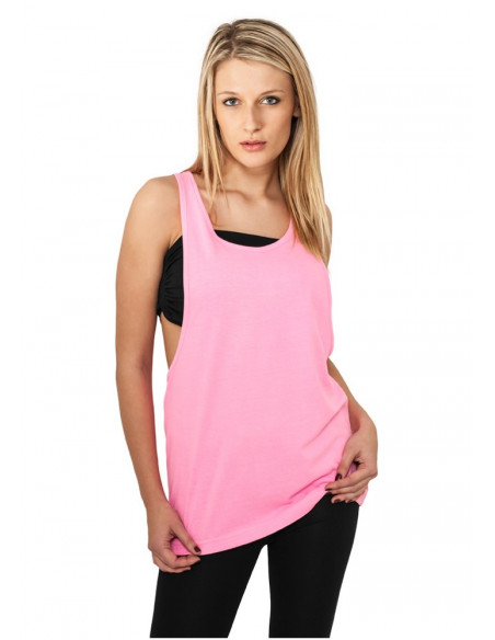 Ladies Loose Neon Tanktop neonpink
