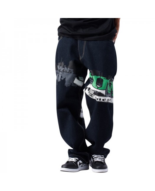The Skyline Dark Baggy Jeans