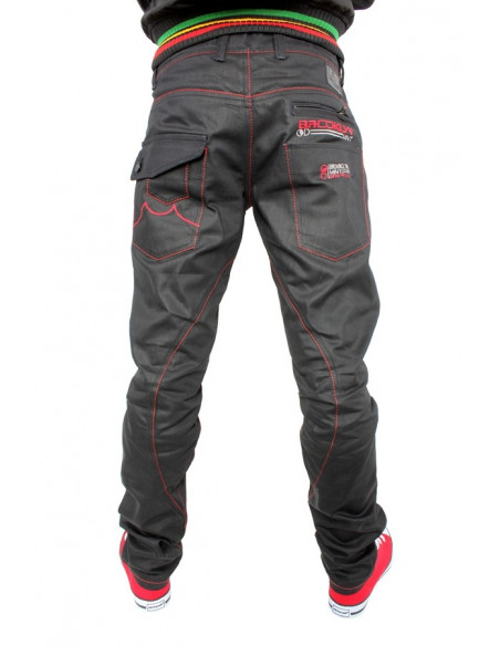 Brooklyn Mint Carrot Fit Matt Coated Red Denim Jeans