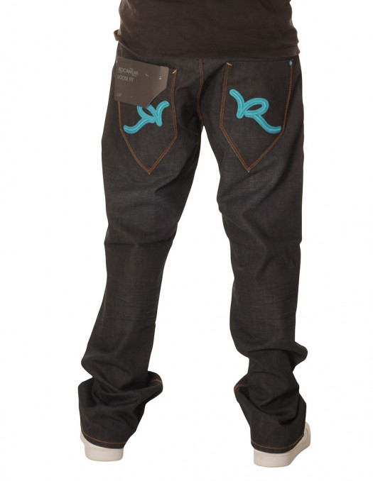 Rocawear Super blue Loose fit jeans Double R