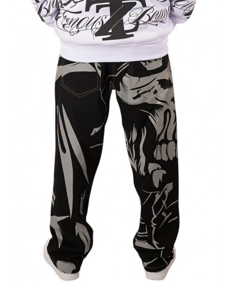 Townz Baggy Pants Skull Black