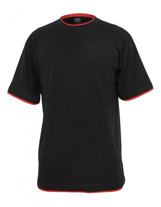 Urban 2-tone t-shirt black / red