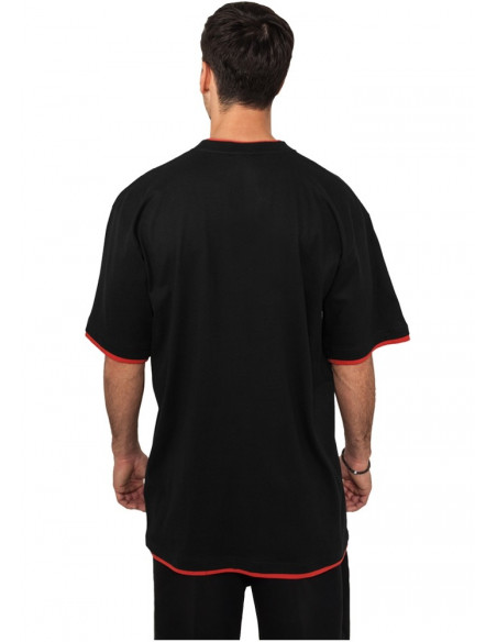 Urban 2-tone t-shirt black / red