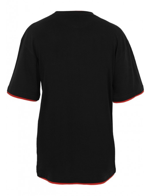 Urban 2-tone t-shirt black / red