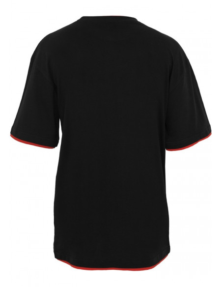 Urban 2-tone t-shirt black / red