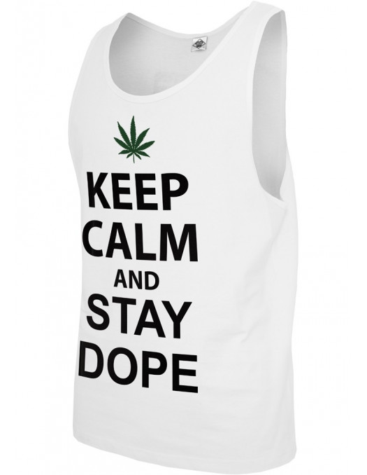 Stay Dope Jersey Tank white