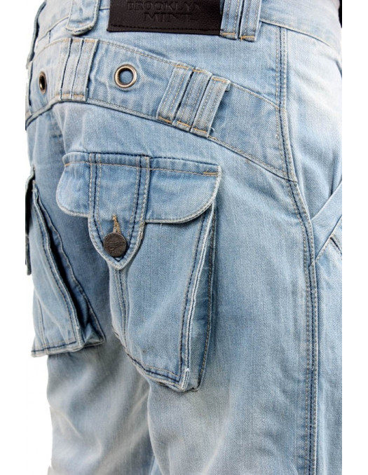 Brooklyn Mint Light Cargo Combat Jeans