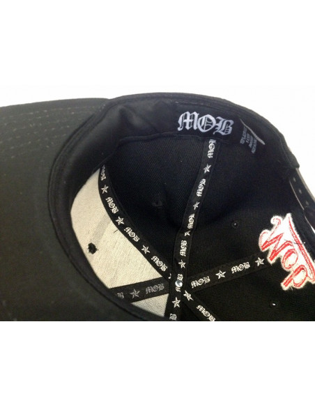Mob Inc Laces Black Red Cap