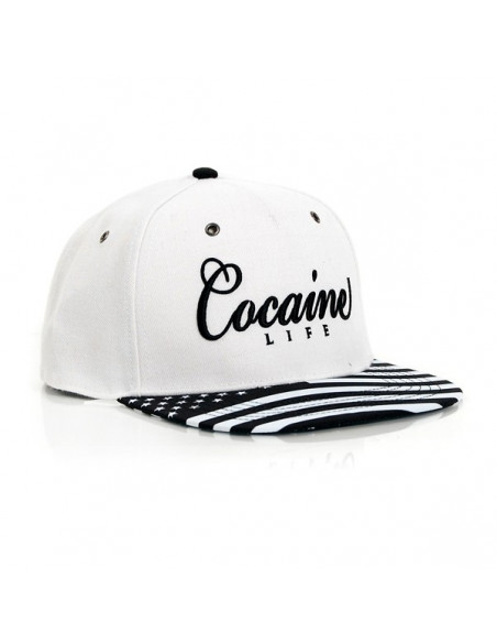 Cocaine Life Stars White snapback