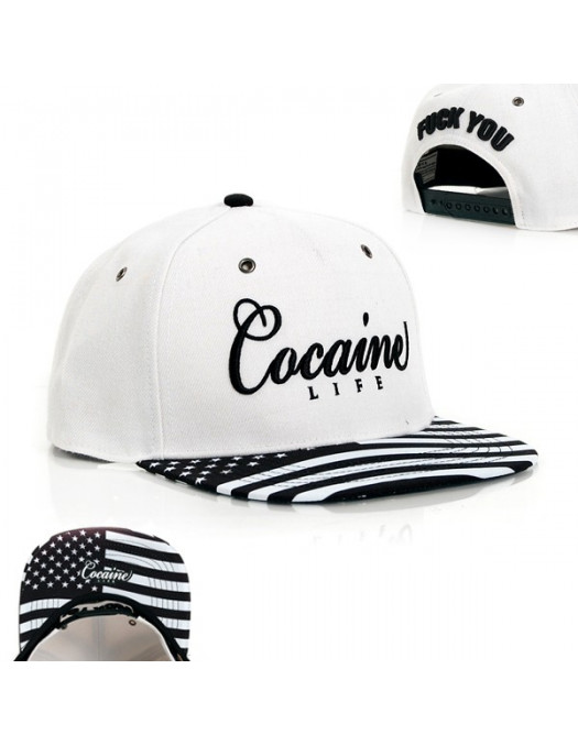 Cocaine Life Stars White snapback