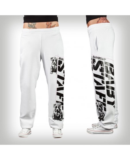 Amstaff Girls Sweatpants Dog White