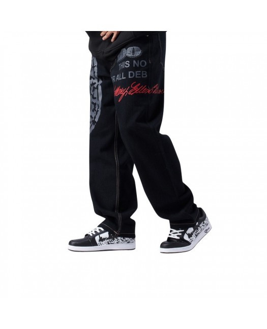 Hustle Or Die Dark Baggy Jeans