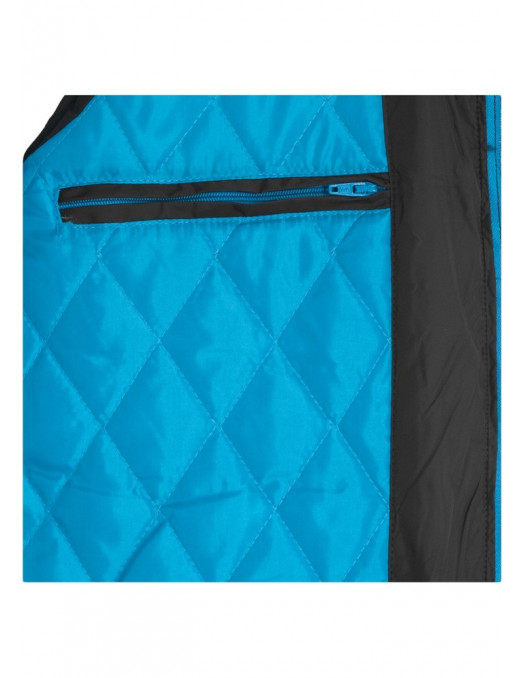 Urban Contrast Bubble Vest blk turquois