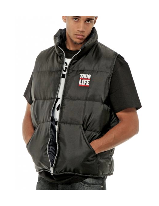 Thug Life Oldschool Vest Black