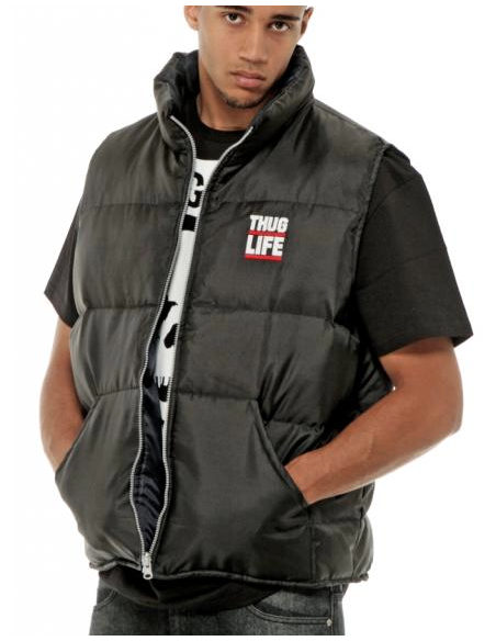 Thug Life Oldschool Vest Black