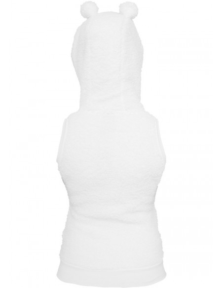 Ladies Teddy Vest White