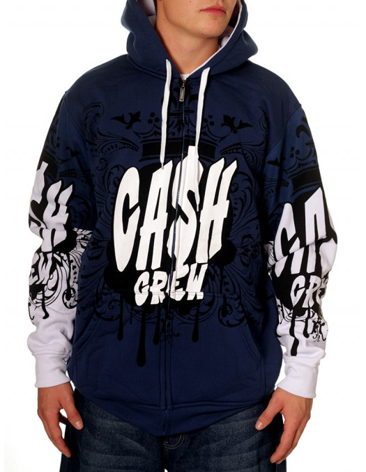 Cash Crew Royal Zip Hoody Townz Brand