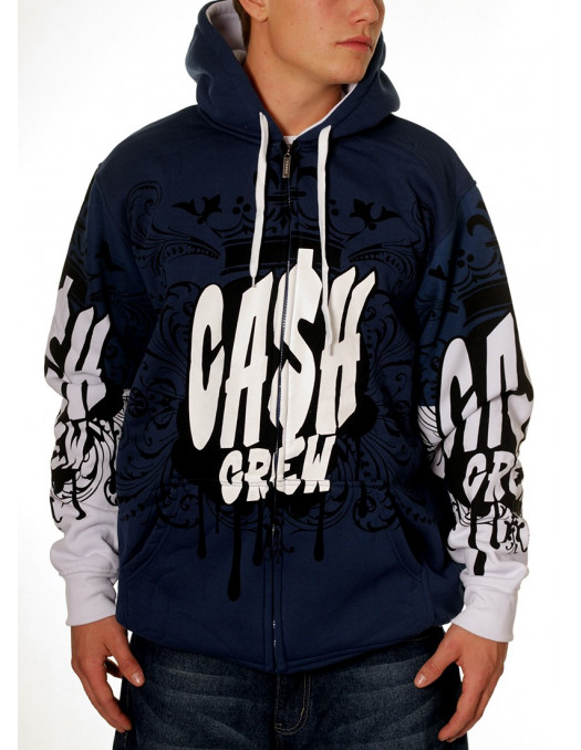 Cash Crew Royal Zip Hoody Townz Brand