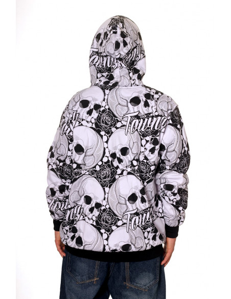 Townz Skulls Deep Zip hoody