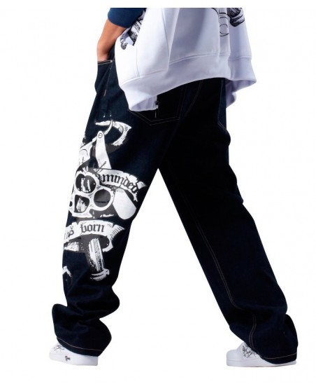 Criminal Minded Navy Baggy Jeans