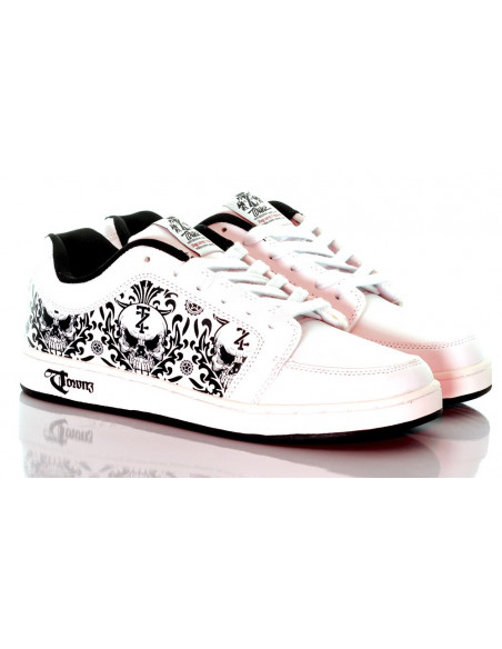 Skull Hi Townz White