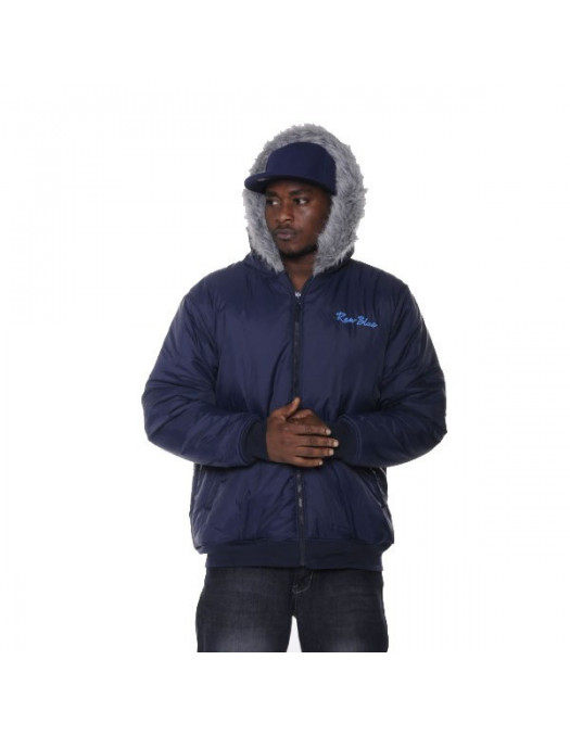 Raw Blue Plaid Reversible Jacket Blue