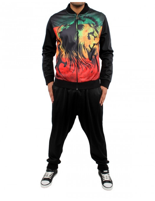 Rasta Drop Crotch Tracksuit