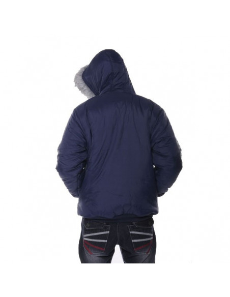 Raw Blue Plaid Reversible Jacket Blue