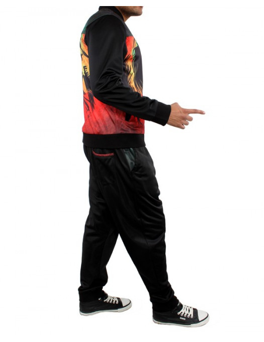 Rasta Drop Crotch Tracksuit